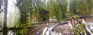 Abandoned Lime Kiln building on the historic hike on the Lime Kiln Trail along the Stillaguamish River, Granite Falls, Washington - http://americanexpeditioners.com/lime-kiln-trail/