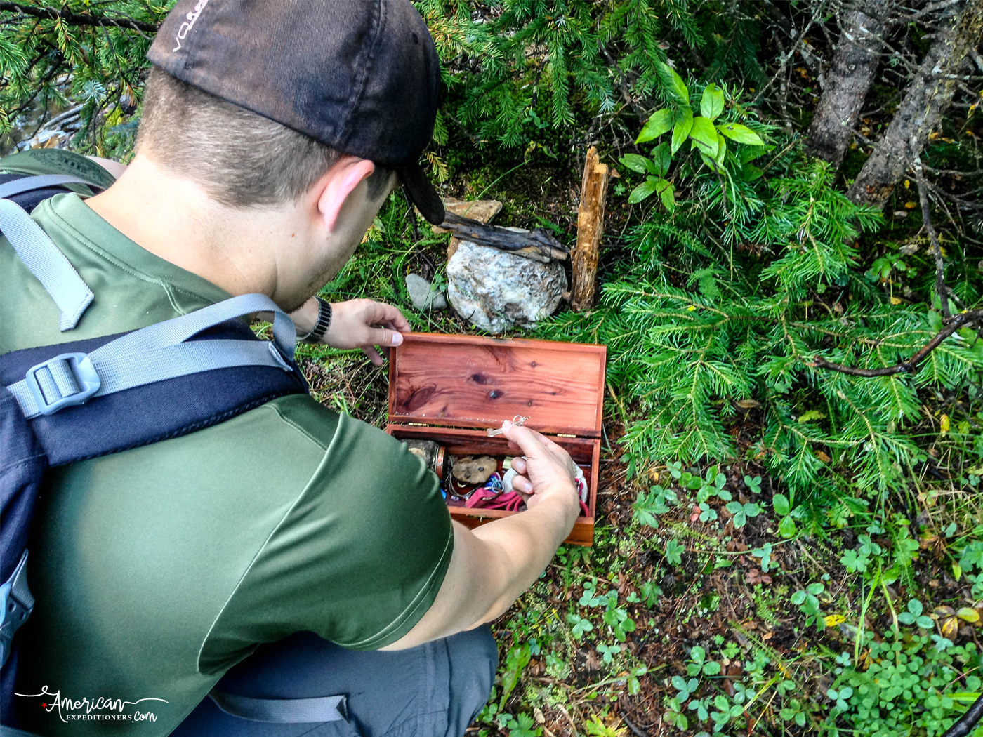 geocache found while Hiking to Little Hawaii, a secret hike on the Bear Creek Trail in Telluride, Colorado - http://americanexpeditioners.com/little-hawaii-telluride-secret-trail