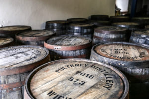 caskets at the Old Pulteney Distillery whiskey tour, Wick, Scotland, UK - American Expeditioners http://americanexpeditioners.com/old-pulteney-distillery