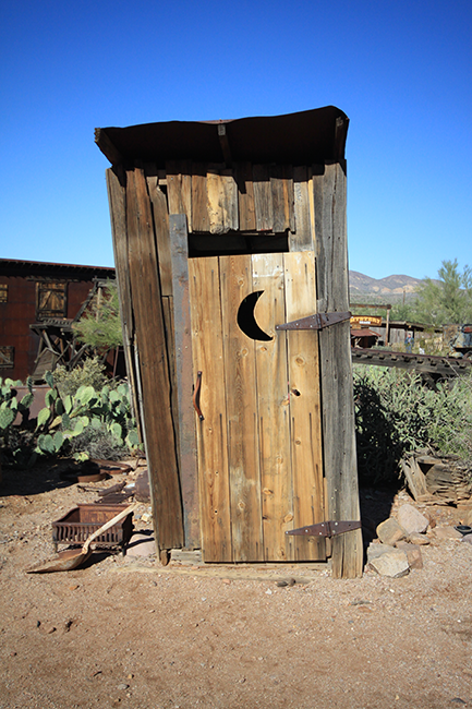 outhouse, Goldfield Ghost Town, Apache Junction, Arizona, AZ