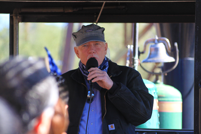 train conductor, Goldfield Ghost Town, Apache Junction, Arizona, AZ