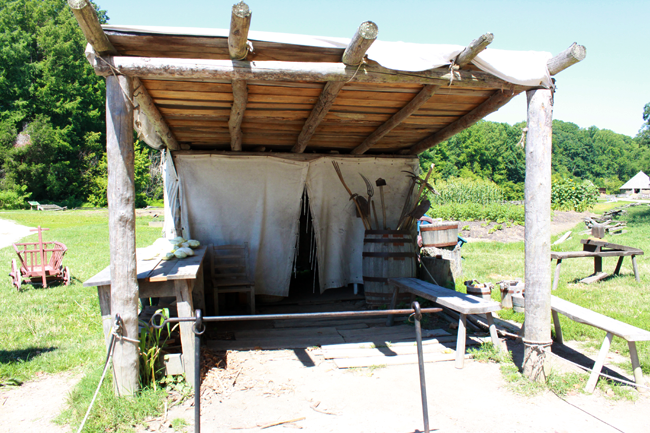 Farm tool shed at President George Washington's Estate, farm and garden, Mount Vernon, Virginia