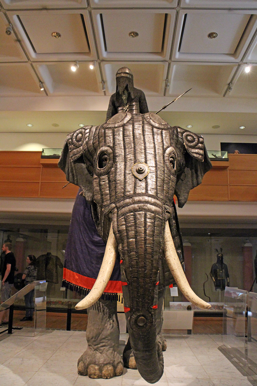 Armored elephant, Royal Armouries, Leeds, England - AmericanExpeditioners.com