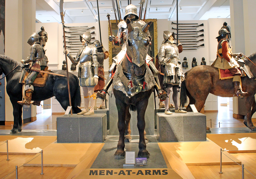 armored horses, Royal Armouries, Leeds, England - AmericanExpeditioners.com