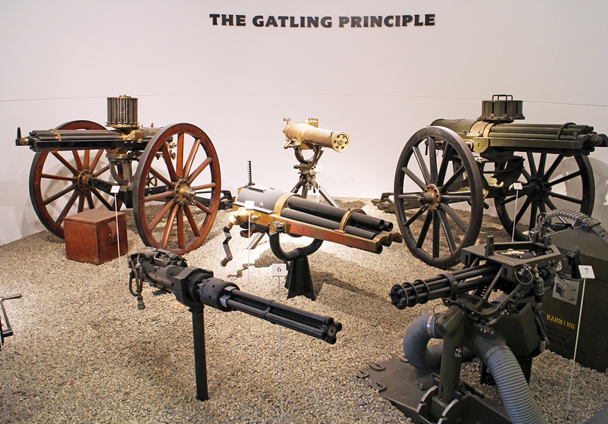 the Gatling Principle, Royal Armouries, Leeds, England - AmericanExpeditioners.com