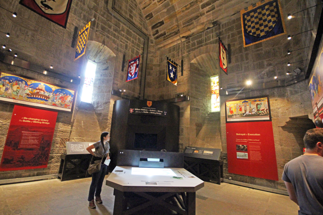 inside William Wallace Monument, Stirling, Scotland