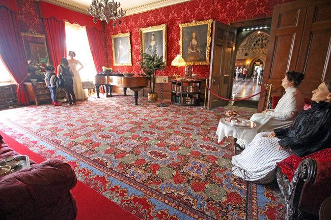 piano room, Warwick Castle, United Kingdom, UK, England
