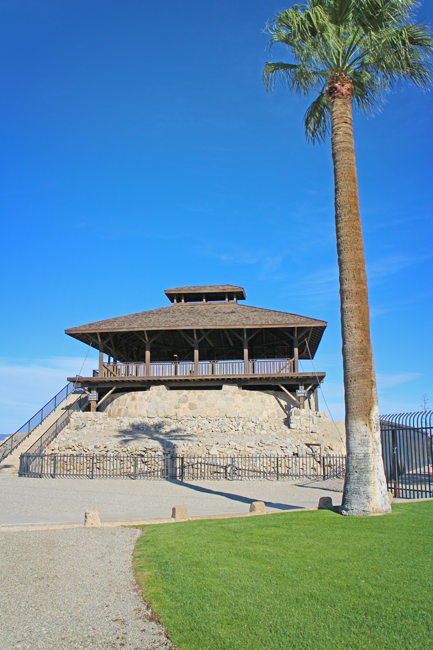 Guard watchtower, Yuma Territorial Historical Prison, AZ, Arizona