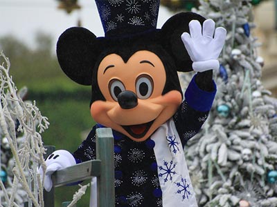 Christmas Time at Disneyland, California