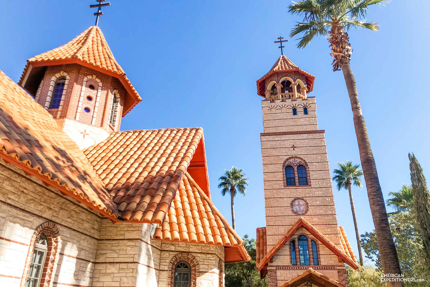 Architecture of Saint Anthonys Greek Orthodox Monastery in Florence, Arizona, AZ - AmericanExpeditioners /st-anthonys-greek-orthodox-monastery/